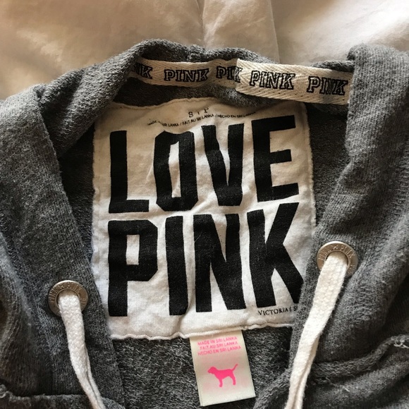 Gray Victoria’s Secret PINK Lounge Hoodie - Picture 4 of 5